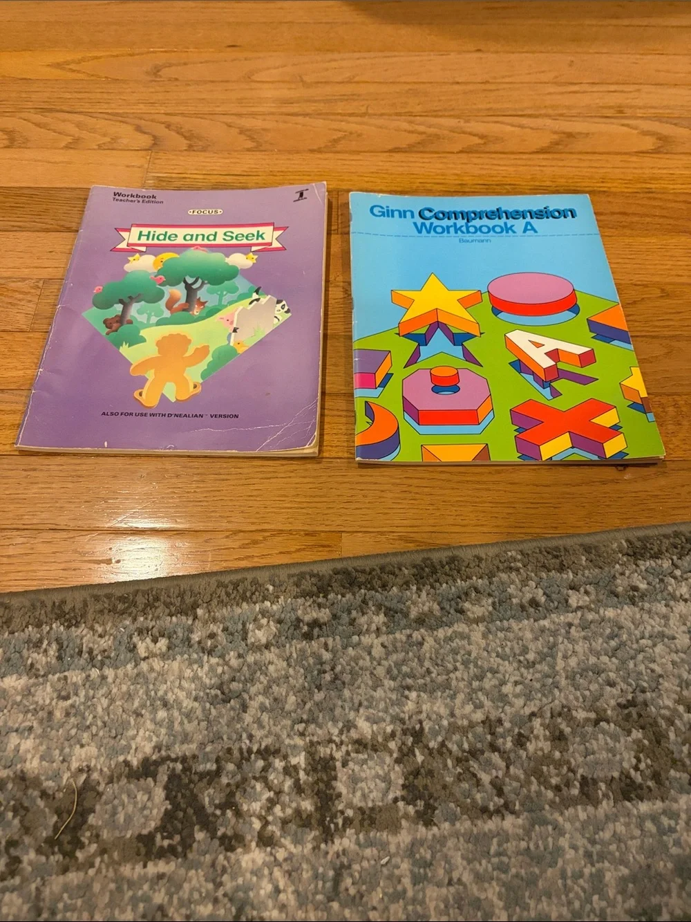 Vintage Comprehension Workbook A - Blue and Hide and Seek Educational Workbook
